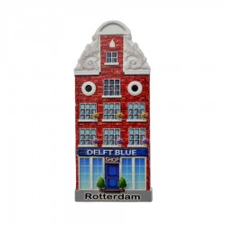 Magneet Rotterdam gevelhuisje delfts blauw shop Magneet Rotterdam gevelhuisje delfts blauw shop