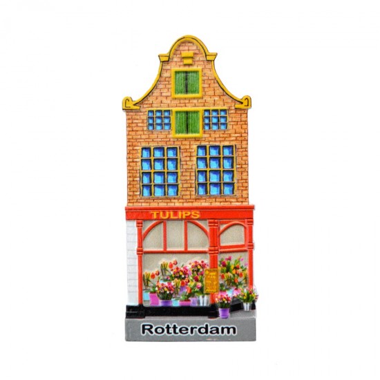 Koelkastmagneet Rotterdam tulpen