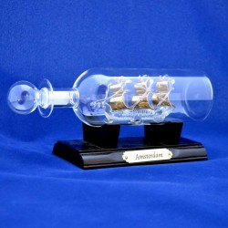 Voc schip amsterdam in fles groot goud Voc schip amsterdam in fles groot goud