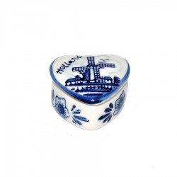 Juwelry box Delft blue windmill holland heart Juwelry box Delft blue windmill holland heart