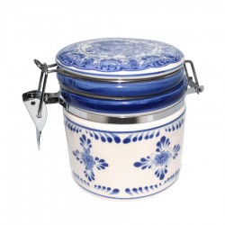 Storage jar Delft blue windmill landscape medium Storage jar Delft blue windmill landscape medium