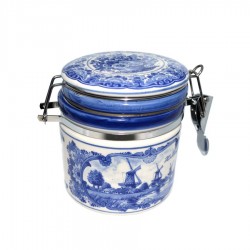 Vorratstopf delfter blau windmühle landschaft holland medium Vorratstopf delfter blau windmühle landschaft holland medium
