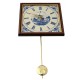 Tegel klok delfts blauw met slinger