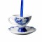 Weihnachtsanhänger Delfter Blaue Tasse und Untertasse