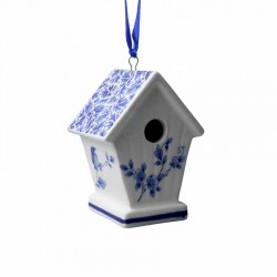 Weihnachtsanhänger Delfter Blaues Vogelhaus Weihnachtsanhänger Delfter Blaues Vogelhaus