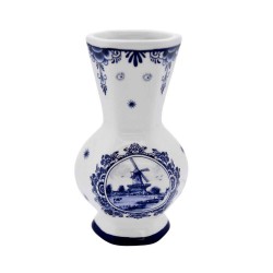 Vase hexagonal sphere mill Delft blue small Vase hexagonal sphere mill Delft blue small