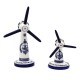 Windmühle windenergieanlage delfter blau gross 18-cm