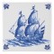 Royal Delft - Fliese schiff 102 Delfter Blau