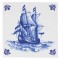 Royal Delft - Fliese schiff 103 Delfter Blau