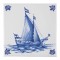 Royal Delft - Fliese schiff 104 Delfter Blau