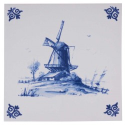 Royal Delft - Fliese Windmühle 803 Delfter Blau Royal Delft - Fliese Windmühle 803 Delfter Blau