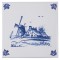 Royal Delft - Fliese Windmühle 806 Delfter Blau