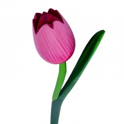 Tulpe holz mit stiel 36 cm dunkel rosa Tulpe holz mit stiel 36 cm dunkel rosa
