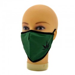 Mundmaske grun cannabisblatt Mundmaske grun cannabisblatt