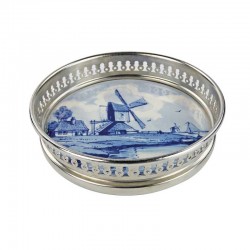 Royal delft blau flaschen untersetzer postmühle Royal delft blau flaschen untersetzer postmühle