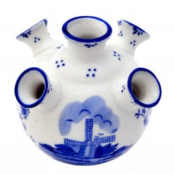 Tulip vase mini delft blue windmill