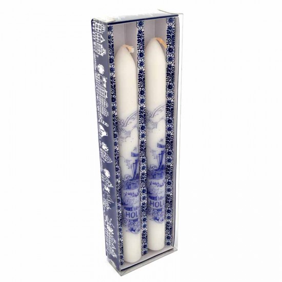 Kaarsen delfts blauw made in holland 24 cm holland cadeaus holland souvenirs nederlandse geschenken Kaarsen delfts blauw made in holland 24 cm