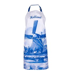Keukenschort barbecue schort molen delfts blauw 80 cm Keukenschort barbecue schort molen delfts blauw 80 cm