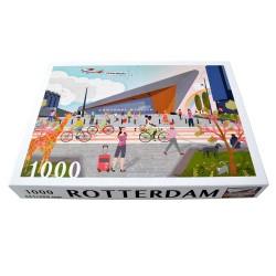 Puzzle Rotterdam Central Station cartoon 1000 Puzzle Rotterdam Central Station cartoon 1000