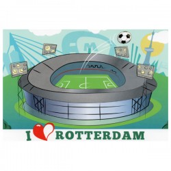 Ansichtkaart cartoon rotterdam kuip  Ansichtkaart cartoon rotterdam kuip