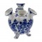 Delft blue tulip vase 7 arms flower decoration large