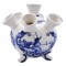 Tulip vase delft blue dutch windmills flowers large