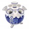 Tulip vase delft blue dutch canal houses large