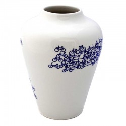 Vase delfter blau das blaue fahrrad nr.2 Vase delfter blau das blaue fahrrad nr.2