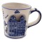 Beker mok delfts blauw huisjes 3d