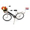 Fahrrad tulpen flagge draht