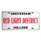License plate amsterdam red light district