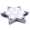Christmas star delft blue tea candle holder big