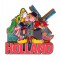 Magnet holland küssendem paar farbe 2d