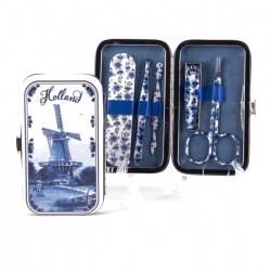 Manicure set holland delfter blau windmühle Manicure set holland delfter blau windmühle