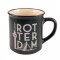 Mug rotterdam holland vintage black