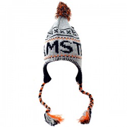 Flapmuts grijs amsterdam pompon vlechtjes robin ruth Flapmuts grijs amsterdam pompon vlechtjes robin ruth