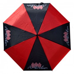 Regenschirm rot schwarz amsterdam häusern Regenschirm rot schwarz amsterdam häusern