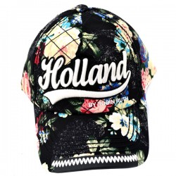 Baseballmütze schwarz holland blumen robin ruth Baseballmütze schwarz holland blumen robin ruth