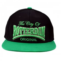 Snapback baseball kappe city rotterdam grün schwarz Snapback baseball kappe city rotterdam grün schwarz