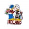 Pin brooch holland kissing couple color