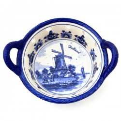 Mandje delfts blauw molen holland Mandje delfts blauw molen holland