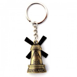 Key ring holland windmill rotating blades bronze Key ring holland windmill rotating blades bronze