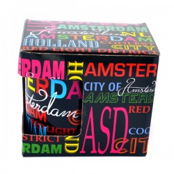 Tasse amsterdam schwarz farbigen texten Tasse amsterdam schwarz farbigen texten