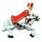 Sinterklaas op paard koelkastmagneet polystone