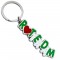 Keychain letters rotterdam red heart