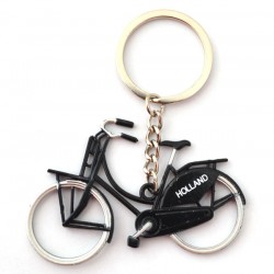 Keychain  metallic black bicycle holland Keychain  metallic black bicycle holland