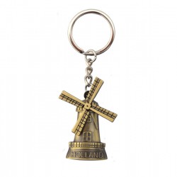 Key ring holland windmill rotating blades bronze Key ring holland windmill rotating blades bronze