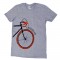 T-shirt race bike amsterdam gray