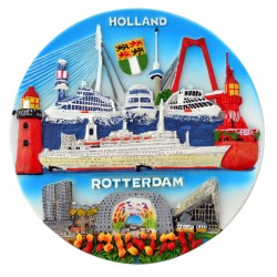 Wandplatte rotterdam souvenirs 3d farbe Wandplatte rotterdam souvenirs 3d farbe