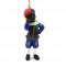 Zwarte piet met mobieltje polystone 9 cm hanger